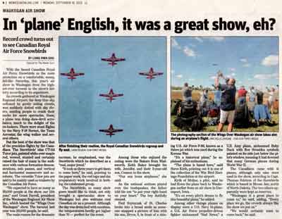 In 'plane' Englist, it was a great show!