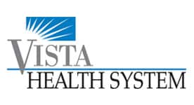 Vista Health System logo. 